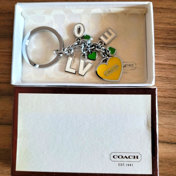 Coach LOVE Keychain - Picture 1 of 4